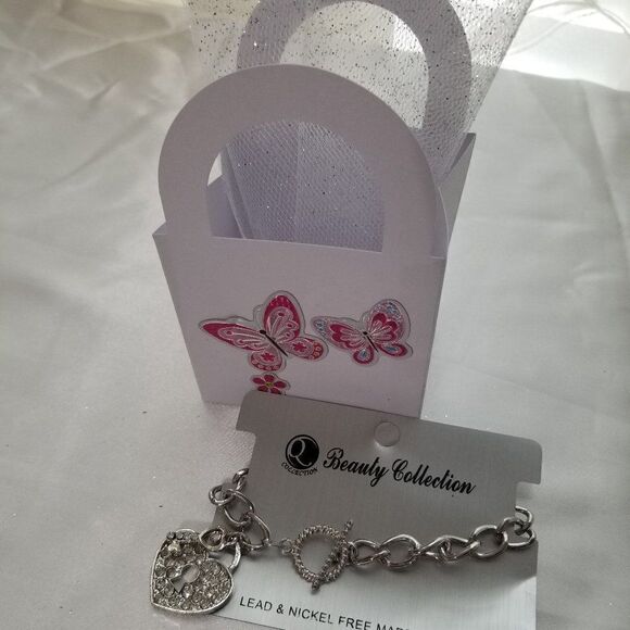 BEAUTY COLLECTION Heart  Silver Bracelet - Picture 3 of 3